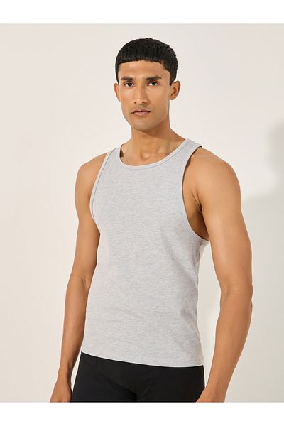 Styli Cotton Stretch Round Neck Vest