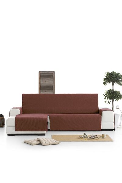 EYSA CONFECTIONES Practical left corner jacquard cover 290cm, Extra, MID, C9 Brick