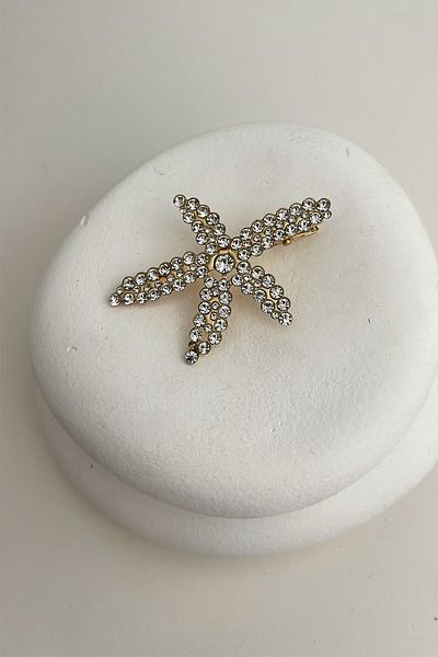 Modex Stone Detailed Starfish Side Buckle (Dimension: 6 cm)