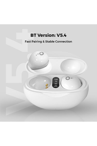 trands سماعات أذن لاسلكية صغيرة للنوم مع شاشة LED TWS28