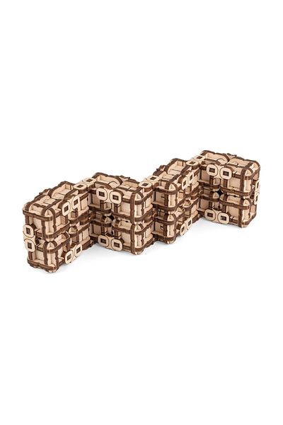 EWA 3D Puzzle, Metamorphic Snake Game, EWA, Wood, 256 Pieces