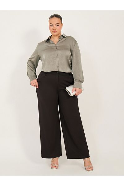 Styli Plus Size Embellished Collar Shirt