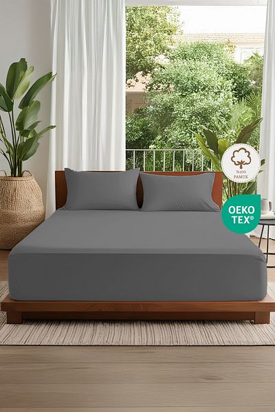 AKN Home Softguard Super Combed Cotton Elastic Sheet