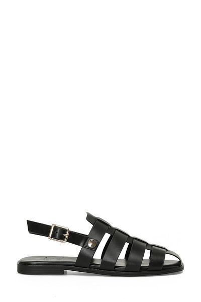 İnci Inci Asha 5Fx Black Women's Flat Sandals