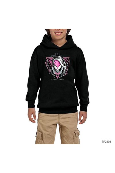 Z zepplin Lol Project Katarina Black Kids Hooded Sweatshirt