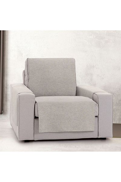 EYSA CONFECTIONES Practical armchair cover, Valeria, C0 beige/gray