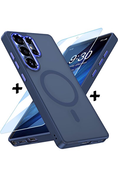 m.tk moveteck Samsung Galaxy S24 Ultra Kılıf Mat Magsafe Şarj Özellikli Yumuş...