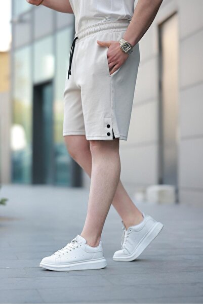 Madmext Taş Rengi Basic Erkek Şort E6567