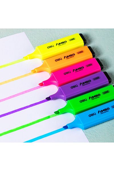 Deli Highlighter GREEN EU366-GN