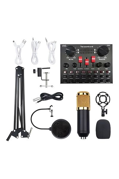 COOYA Professional Sound Card Microphone Set, Studio Recording, PSM-Mic05 Muticolour