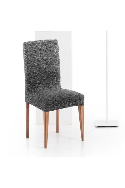 EYSA CONFECTIONES Set of 2 elastic chair covers 40-50cm (seat and backrest), Premium ROC, C/16 Anthracite