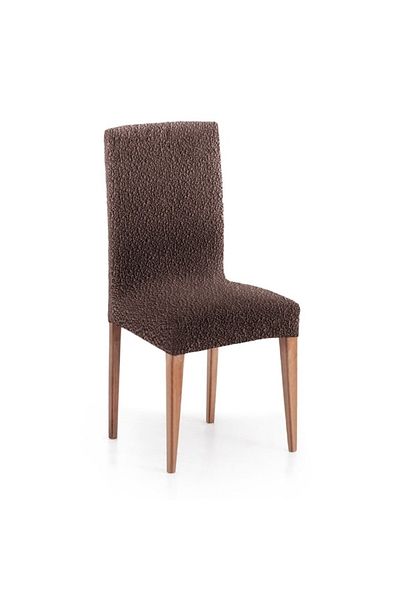 EYSA CONFECTIONES Set of 2 elastic chair covers 40-50cm (seat and backrest), Premium ROC, C/7 Brown