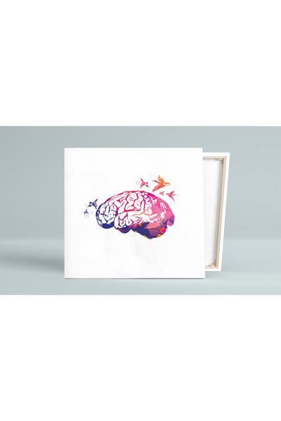 Prof Pictură pe pânză Brain-birds, cadou decorativ