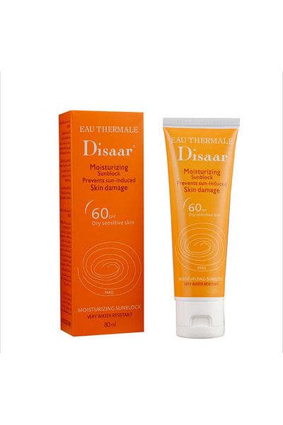 Disaar DISAAR Beauty SPF 60+ Moistening Sunblock Sunscreen Cream For Dry Sensitive Skin 80ml