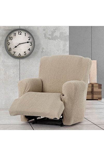 EYSA CONFECTIONES Husa elastica fotoliu cu recliner, Troya, C/11 Maro deschis