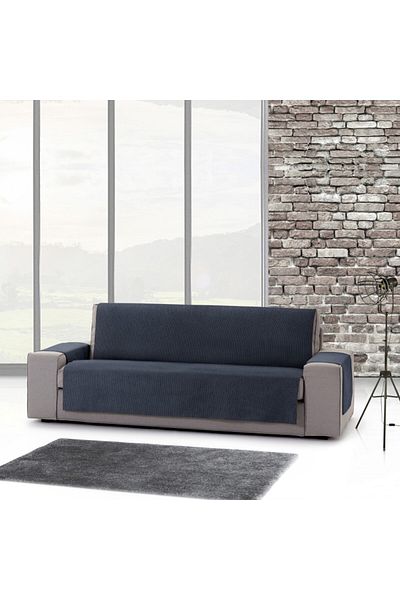 EYSA CONFECTIONES Husa jacquard canapea 2 locuri practica 115cm, MID, C3 Albastru