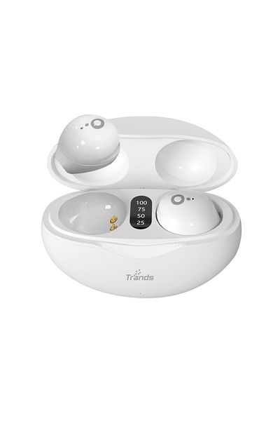 trands سماعات أذن لاسلكية صغيرة للنوم مع شاشة LED TWS28