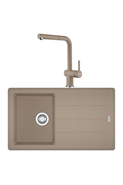 Franke Basis BFG 611 Oyster Granit Evye Active Plus Doccia 2.0 Batarya Set