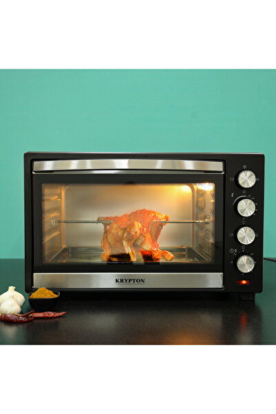 KRYPTON Electric Oven, 48L Capacity, 4 Heating Modes, Timer, Rotisserie, Auto Shut-Off Ideal for Baking