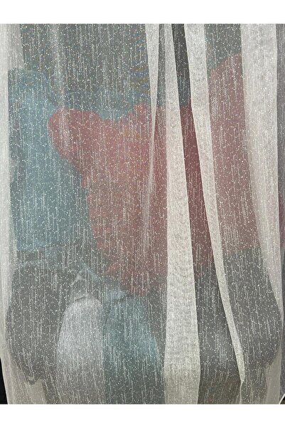 Liz Line Embroidered Curtain, Ivory Color, Borangique Collection By , With Rejansa, 1000x245cm - Pd01010