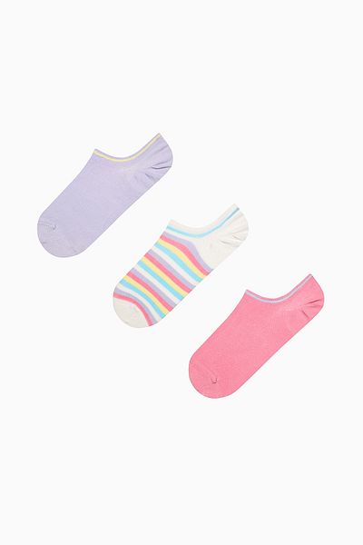 Penti Vibrant Color Line Pink 3er-Pack Sneaker-Socken