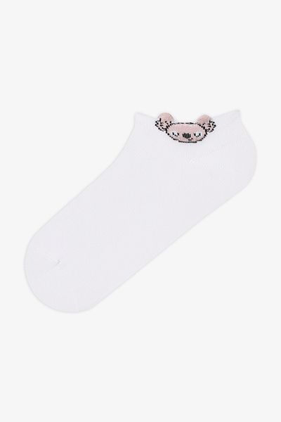Penti 3 Paar nahtlose Booties-Socken aus Baumwolle mit 3D-Koala-Muster