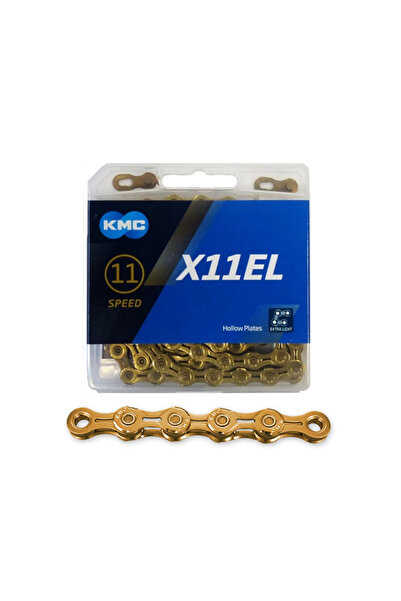KMC X11el Gold Ti-n 11 Vites 118 Bakla Extra Light Bisiklet Zinciri
