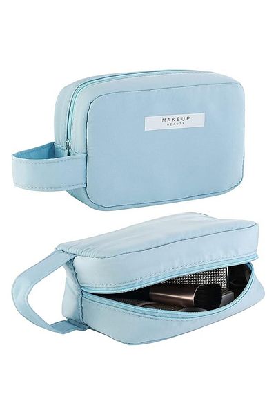 Flippy Portfard, , Cu Maner, Material Impermeabil, Pentru Cosmetice, 16 X 11 X 7 Cm, Albastru