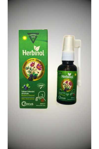 HERBINOL HERBİNOL YABAN MERSİNİ AROMALI ŞEKER&GLUTEN İÇERMEYEN BOĞAZ SPRAYI