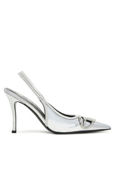 Diesel Sandale damă argintii DIESEL-Y02985P1660 T9002 SILVER