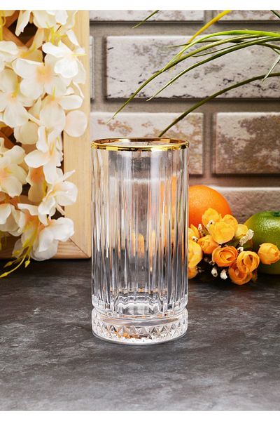 Paşabahçe Golden Touch Soft Drink Glass 4Pcs Original Seat