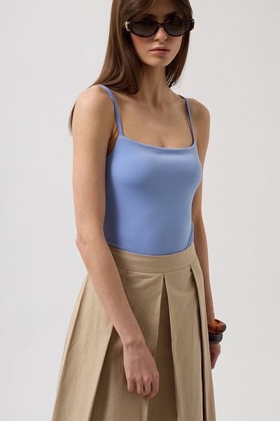 Black Fashion Body Baby Blue cu bretele de frânghie