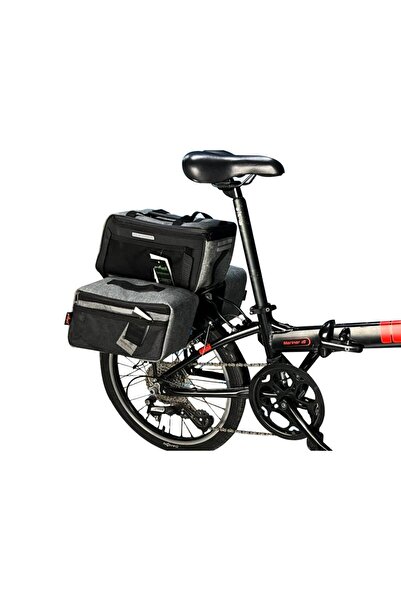 Procycle Katlanır Bisiklet Termal Çanta Heybe Seti 3lü Gri