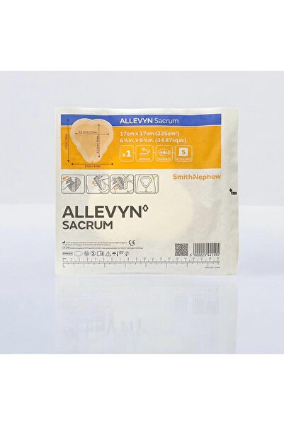 Allevyn Sacrum Köpük, Sakrum Kalça Yara Örtüsü Bası Ve Yatak Yarası Tedavisi 17x17cm 4 Adet