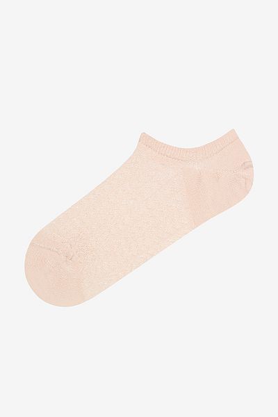 Penti Beigefarbene 3-teilige Sneaker-Socken mit Fischgrätenmuster