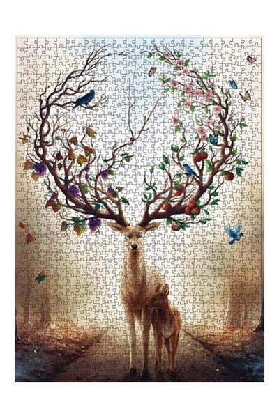 HALAMODO 1000 PCS Jigsaw Puzzle, Kids Puzzles for Boys Girls, Educational Wooden Jigsaw, Wall Decoration, Puz