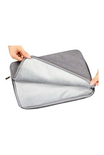 HALAMODO حقيبة كمبيوتر محمول رمادية اللون لجهاز Apple MacBook مقاس 15.4 بوصة مع جراب كمبيوتر محمول