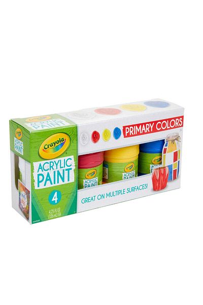 Crayola Acrylic Paint Set Primary Multicolor 5-10 Yrs