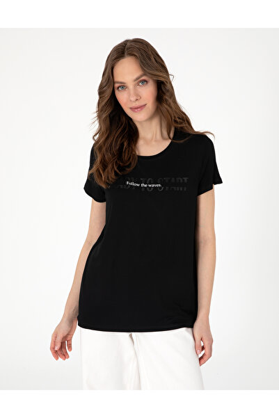 Pierre Cardin Μαύρο T-shirt Κανονικής Εφαρμογής 50305789-VR046