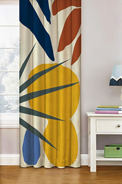 Vendini Kaliteli Kumaş, Canlı Renkli Desenli Fon Perde (ÖZEL ÜRETİMDİR,ÖLÇÜYE...