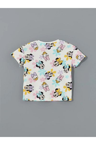 LC Waikiki LCW Kids Κοριτσίστικη Μπλούζα με Μικτή Εκτύπωση και Παντελόνι Φόρμας 2 τμχ