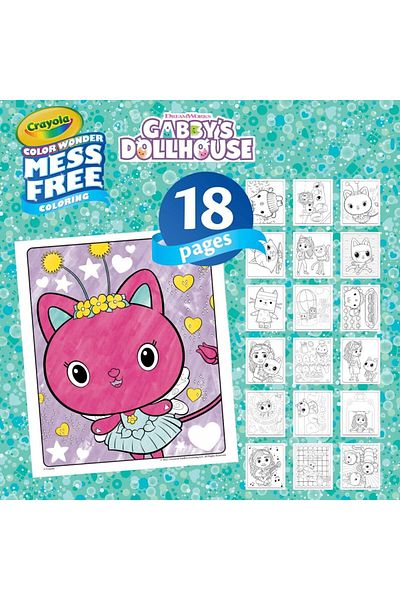 Crayola Gabbys Dollhouse Color Wonder 18 Coloring Pages