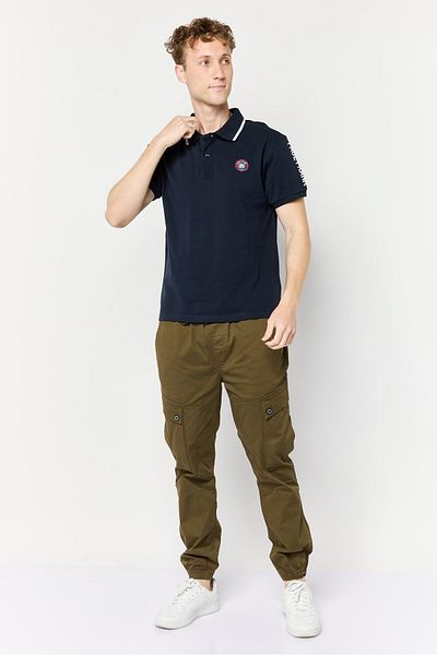 PAUL FRANK Men Regular Fit Graphic Print Short Sleeves Polo Shirt, Navy