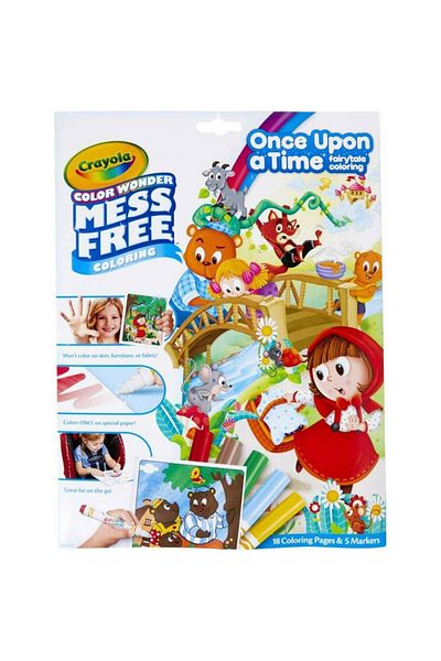 Crayola Color Wonder Coloring Pad & Markers Time, Foldelope 4pk