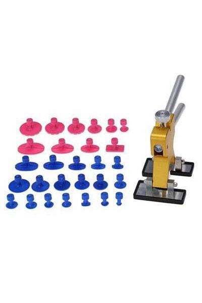 HALAMODO 23PCS Car Body Dent Repair Lifter Paintless Repair Tool Multipurpose Dent Remover Puller Kit with 1p