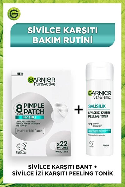 Garnier Pimple Patch Cilt Kusurları Görünümü Karşıtı Bant & Salisilik İzi Karşıtı Peeling Tonik