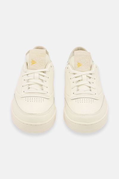 Reebok Women Club C Clean Lace Up Closure Outdoor Shoes, Off White