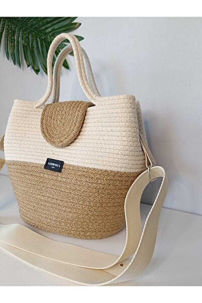 VeronicA Tress Jute Shoulder and Hand Bag