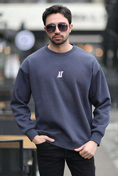 JB John Borners Ανδρικό φούτερ με λαιμόκοψη U Smoked - 5255