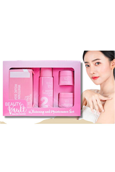 Beauty Vault مجموعة تبييض وصيانة البشرة الزجاجية